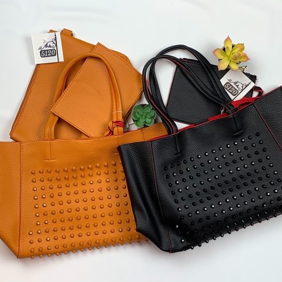 *LAST1* ORANGE YELLOW 3N1 TOTE - Picture 2 of 3